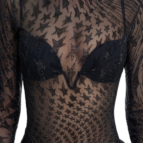 HM MUGLER RHINESTONE TOP - Picture 4 of 4